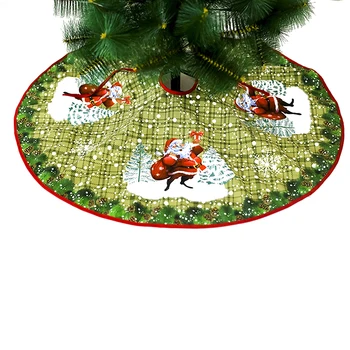 ChristmasTree Sijonai Su Tvarsčiu Antklodė Kalėdų Medžio Koja Kilimų Gimdymo Dovana, naujieji Metai, Kalėdiniai Papuošalai, Namų 90cm Fahion