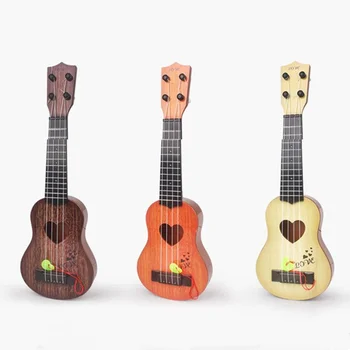 Mini Gitara 4 Stygų Klasikinės Havajų Gitara Žaisliniai Muzikos Instrumentai Vaikams, Vaikams, Pradedantiesiems Ankstyvojo Ugdymo Širdies Gitara