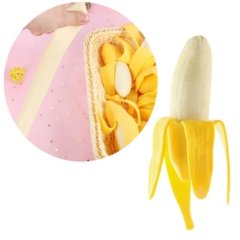 1Pc Bananų Formos Trenktas Nuspaudžiant Žaislai April Fool ' s Day