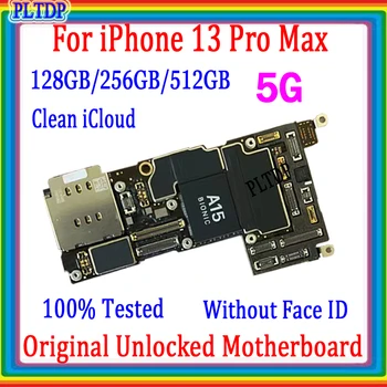 Fabrikas atrakinta iPhone 13 Pro max Plokštės Paramos ios update&5G 100% Originalus Full Išbandyti logika lentos Su/No Face ID