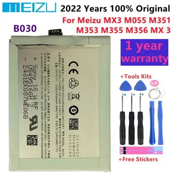 2022 Metų 100% Originalus B030 Baterija 2320mAh Už MEIZU MX3 sandėlyje Su Sekimo Numerį