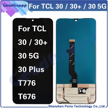 Už TCL 30 5G 30+ 30 Plius T776H T776H1 T776 T676J T676K 30Plus LCD Ekranas Jutiklinis Ekranas skaitmeninis keitiklis Asamblėjos Replacemen
