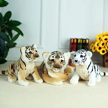 Modeliavimas Gyvūnų Tigras, Liūtas, Leopardas Pliušinis Žaislas Linkę Arba Tupint Tigras Minkšta Lėlė, Vaikams, Žaislas Kalėdų Dovana b2208