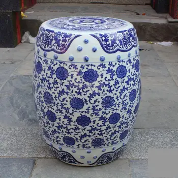 Jingdezhen Keramikos Išmatose, Mėlynos Ir Baltos spalvos Porceliano Išmatose, Balkonas, Vonios kambarys Išmatose namų puošybai Kiemo Išmatose
