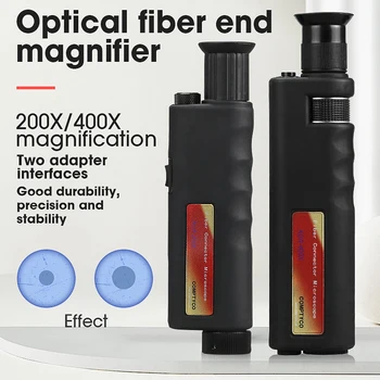 200X/400X Pluošto Optiniai Apžiūra Mikroskopu LED Apšvietimas Anti-Slip Gumos
