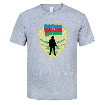 Armijos Azerbaidžano Motociklo Tees Juodos spalvos vyriški marškinėliai Vasaros Vyrų mados Tee,Patogūs marškinėliai,Atsitiktinis Trumpas Rankovėmis TEE