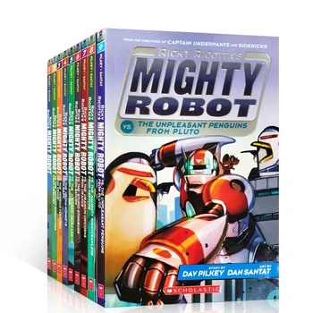 9 Knygos/Set Ricky Ricottas Galingas Robotas Anglų Paveikslėlį Istorija Knyga Vaikams Skaityti Vaikai Ankstyvojo Ugdymo Amžius 3-8