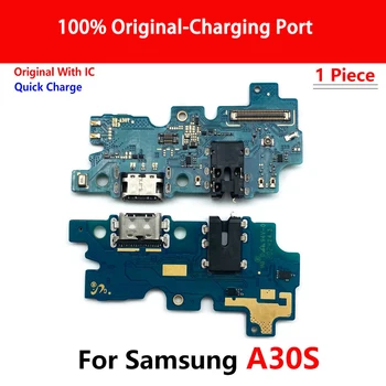 100% Originalus Naujas USB Įkroviklis Įkrovimo lizdas Doko Jungtis Valdybos Flex Kabelis Samsung A30S