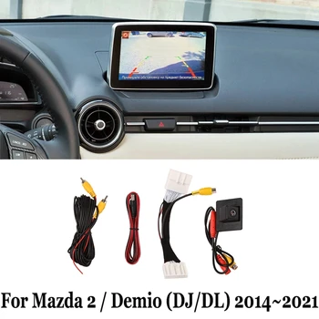 Automobilio Galinio vaizdo Kamera Parkavimo Padėti Fotoaparatą, Mazda 2 / Demio Hečbekas (DJ) 2014-2021 Suderinama Gamyklos Ekrane Kabelis
