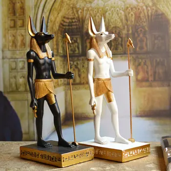 Derva Egipto Dievų Anubis Statula Šunų Dievas Papuošalai Faraono Globėjas Dievas Šiuolaikinių Namų Puošybai Amatų Dovanos