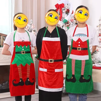 Naujas Kalėdiniai Papuošimai Kalėdų Dieną Kalėdų Kostiumai Virtuvės Prijuostė Šeima Šalies Prekių