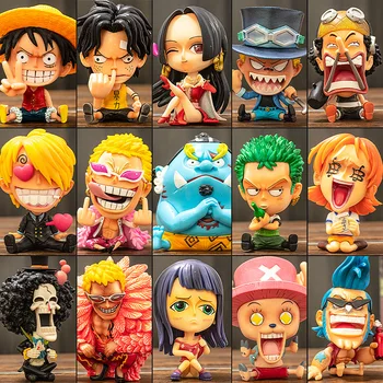 NAUJAS Anime One Piece pagrindinis veikėjas simbolių, pilnas komplektas pvc veiksmų skaičius, ornamentas Kalėdų dovanos vaikams, gimtadienis