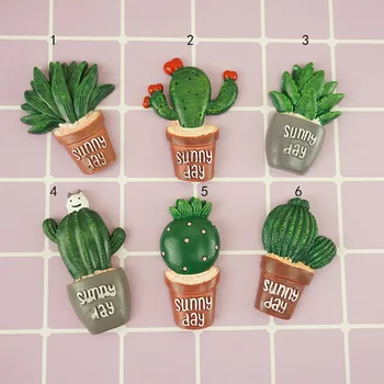 Dirbtiniai Augalai animacinių filmų kaktusas augalų Papuošalai šaldytuvas priedai 