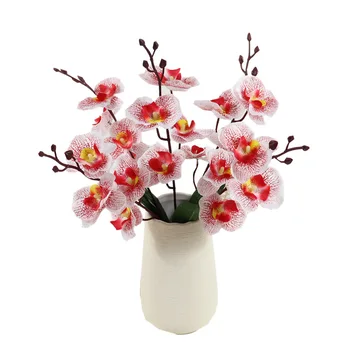 Dirbtinis Phalaenopsis Šilko Gėlių Dekoracija Sode Netikrą Gėlės Vestuvių Scena Susitarimą Puokštė Drugelių Orchidėja