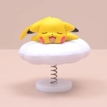 1pc Pokemon Pikachu Sūpynės Anime Modelis naudotų Automobilių Ornamentu Pakuotėje Bulbasaur PikachuToys Animacinių filmų Kawaii Gimtadienio Dovana Baby Shower