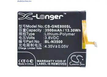 Cameron Kinijos 3500mAh Baterija BL-N3500 už GIONEE Elife E8, GN9008, 