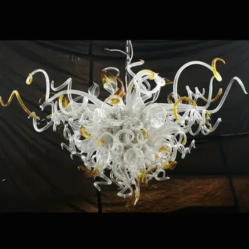 Nauja Stiliaus Prabangių Patalpų Dekoratyvinis LED Šviesos Šaltinis Stiliaus Ranka Pūstinis Murano Stiklo Sietynas