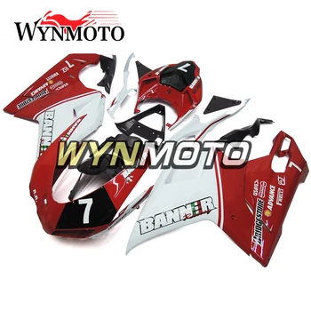 Pilnas Purvasargiai Už Ducati 1098 848 1198 2007-2012 Įpurškimas, ABS Plastikas 1198 07-12 Kėbulo Sportbike Balta Juoda Raudona Plokštės