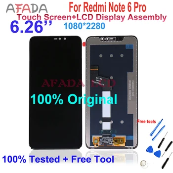 LCD Asamblėjos Redmi 6 Pastaba LCD Jutiklinis Ekranas skaitmeninis keitiklis Ekrano Xiaomi Už Redmi 6 Pastaba Pro 