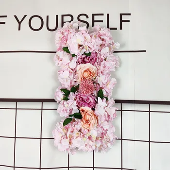 27*55cm Dirbtinis Hydrangea Gėlių Sienos Vestuvių Arkos Dekoras Šilko Rožė Gėlių Sienos Vestuvių Fonas Kelio Vadovas T Etape Išdėstymas
