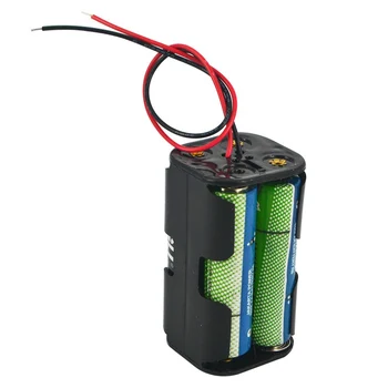 AA Baterijų Laikiklis 6 V 4 x AA Baterijos Atgal Turėtojas Atveju Lauke laikyti Laidą Veda 4 * AA Baterijos Baterijų atveju