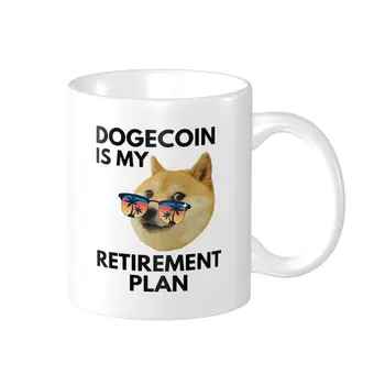 Promo Dogecoin Yra Mano išėjimo į Pensiją Plano Mėnulis Puodeliai Derliaus Puodeliai PUODELIAI Spausdinti Humoro Grafinis R376 kavos puodeliai