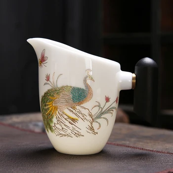 Povas Tikroji Puodelis 200ml Keramikos, Porceliano Arbatos Puodelis su Rankena Puodeliai Kinijos Kung Fu Teaware Priedai Kavos Puodeliai, Arbatos gamintojas Amatai