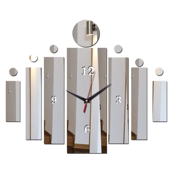 naujas arrivel siena lipdukas laikrodžiai namų decora akrilo veidrodžio paviršiaus modernaus stiliaus aikštėje baldai lipdukai meno