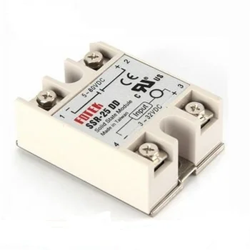 Solid State Relay SSR-10/25/40/75/80/90/100DD 3-32V vienfaziai Solid State Relay