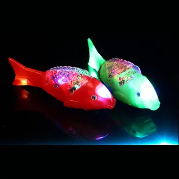 5 Vnt./daug LED Sūpynės Žuvų Šviesa Spindinčią spalvinga mirksi lempos, kaip Vaikų Dienos vaikų berniukų žaislai, dovanos dekoracijos