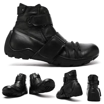Punk Martins batai vyriški high-top Britų įrankiai odiniai batai odiniai vakarų kaubojus retro kruizas motociklo batai ir batai