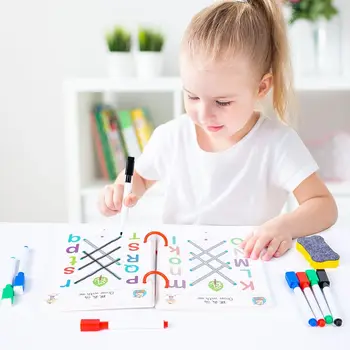 Pen Kontrolės Tapyba Knyga Montessori Žaislų, Mokymosi Žaislai Vaikams Piešimo Tablet Kūdikių Mokymo Švietimo Žaislai, Žaidimų Knyga