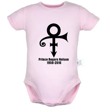 Princas Rogers Nelsonas apskritimas rodyklės Simbolis, Dizainas Naujagimiui Berniukų, Mergaičių Komplektus Jumpsuit Spausdinti Kūdikių Drabužius Bodysuit