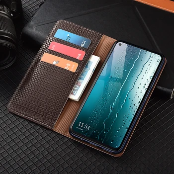 Šiaudų Mat Grūdų natūralios Odos Flip Case For Samsung Galaxy A01 A02 A02S A03S A10E A20E A2 A10 Core Padengti Piniginės