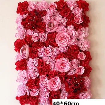 40X60CM Kūrybos Dirbtinių gėlių, rožių, Gėlių sienos vestuvių Fonas, Dirbtiniai augalai sienos Kalėdų šilko Šiuolaikinės decoratio