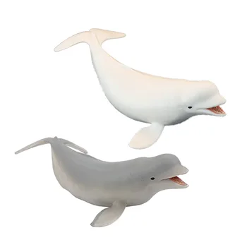 Naujas Realus Jūros Gyvūnų Kietas Modeliavimas Balta Banginis Statulėlės, ABS Veiksmų Skaičiai Modelio Surinkimo Švietimo Žaislas Vaikams
