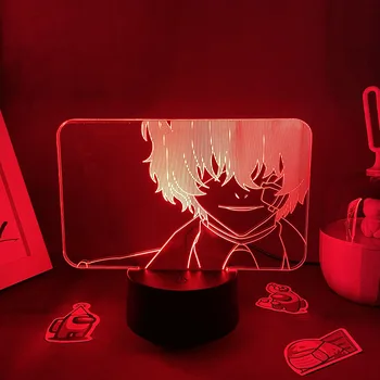 Bungou Benamių Šunų 3D LED Lava Lempa Anime Pav Dazai Osamu Manga Naktį Žibintai Gimtadienio Dovanos Miegamasis Stalo Dekoro Nakahara Chuya