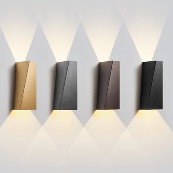 Kūrybos Geometrinis LED Siena Šviesos Modernus Naktiniai Sienos Lempos minimalistinio Fone Laiptai Eilėje Koridoriaus Sienos Sconce Apšvietimas