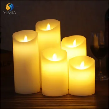 LED Žvakė Žibintai, Baterija Swingable Šokių Lempos Modeliavimas Liepsna Mirksi Namų Vestuvių, Gimtadienio Apdailos Žvakė