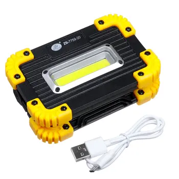 350W USB Įkrovimo/Baterijos Tipas LED Darbo Lemputė 3 Režimais, atsparus Vandeniui Pagalbos Potvynių Lemputė, Prožektorius Lauko Kempingas Nešiojamų