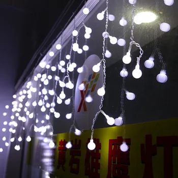 gatvės kiemo dekoracija kamuolys lempa serija vandeniui lauko LED žibintai, 4 metrų pločio LED sferinis ledo žibintai