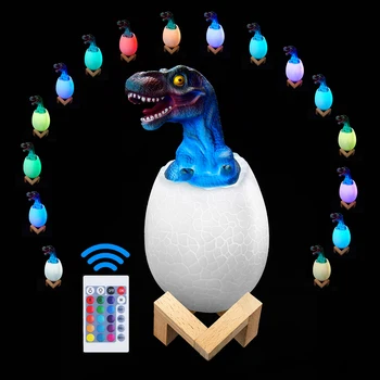 3D Kūrybos Dinozaurų Šviesos diodų (LED) Naktį Kalėdų Šviesos Nauja Keista Atmosfera, Šviesos, Miegamasis Gimtadienio Šventės Vaikų Dovanų