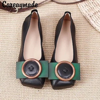 Careaymade-100% natūralios Odos Mamos batus, minkštas padas seklių burną tingus atsitiktinis batai, šokių bateliai Madingų moterų batai