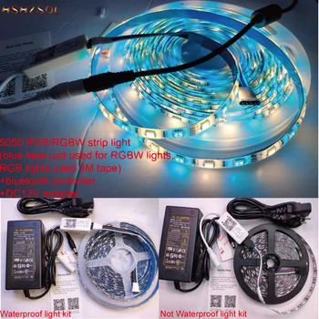 5M/roll 300 LED RGBW/RGB SMD 5050 Lankstus WaterproofIP65/IP67 arba IP20 led Juostelė su 