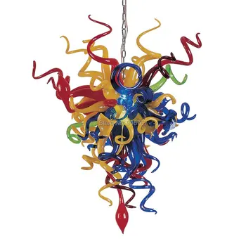 Stilingas Ranka Pūstinis Stiklas Šviestuvo Šviesos Šviestuvai LED Multi-Color Dizaineris Meno Lempos Aukščiausios Kokybės itališko Murano Šviestuvai