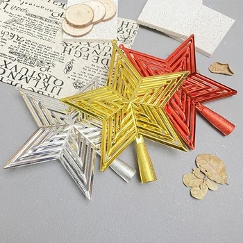 Plastikiniai Tuščiaviduriai Pentagram Kalėdų Eglutė Topper Dekoracija Šalies Namuose Kalėdos Reikmenys 