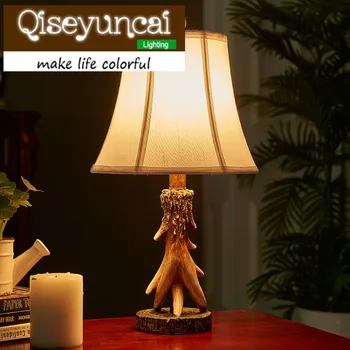 Qiseyuncai Amerikos šalyje, briedžių, stalo lempos šviesą naujos klasikinės paprasta kūrybiškumą jaukus miegamasis naktiniai staleliai, lempa