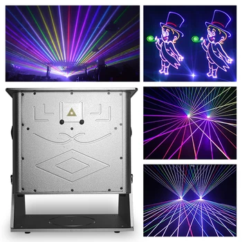 Aukštos Kokybės Lauko Vandeniui Animacija Lazerinis Projektorius IP65 RGB Lazeris su ILDA DMX512 Baras DJ Disco Koncertų Scenos Apšvietimas