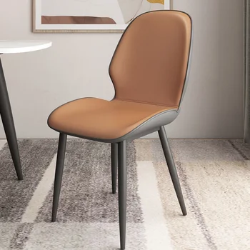 Šiuolaikinio Gyvenimo Kambario, Valgomojo Kėdės, Virtuvės Dizaino Prabangus Odinis Valgomojo Kėdės Lounge 