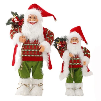 2023 Naujųjų Metų Kalėdų Eglučių Papuošalai 45cm Didelis Nuolatinis Santa Claus Statulėlės, Dovana, papuošalai, Namų Dekoro Priedai Navidad